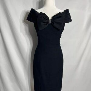 Elegant Black Off-Shoulder Dress